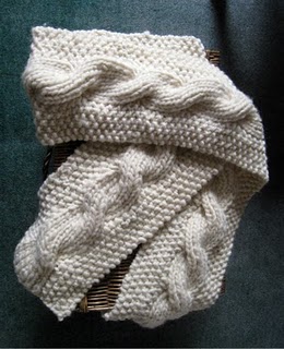 Bernat: Pattern Detail - Alpaca - Cable Scarf (knit)