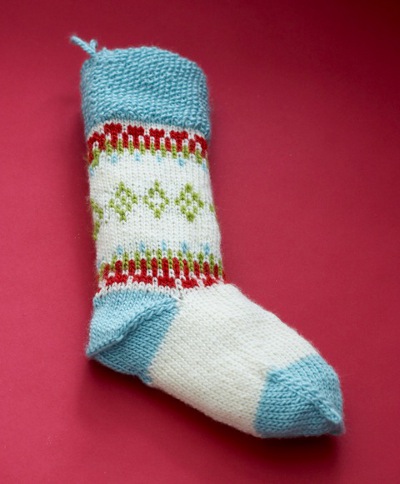 fair isle stocking