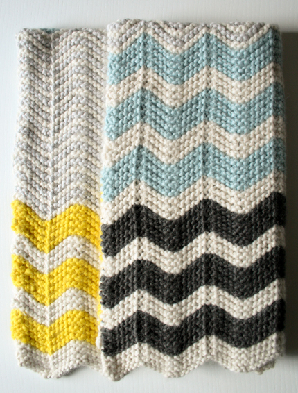 chevron baby blanket