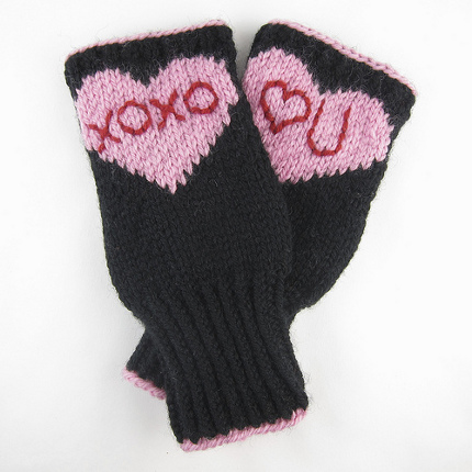 conversation heart handwarmers