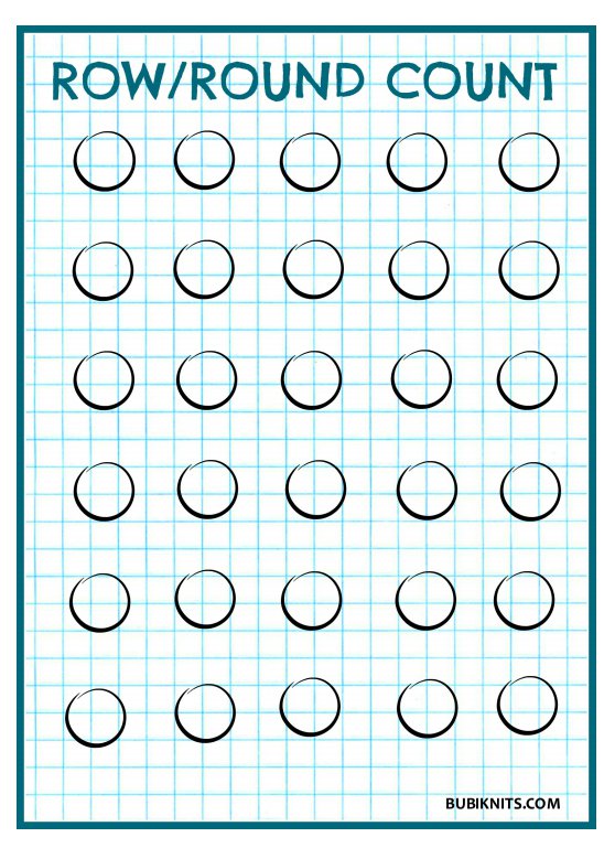 Download a free row/round counter printable