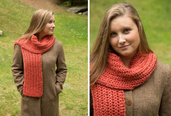 Try out fisherman's rib with this pretty scarf pattern.