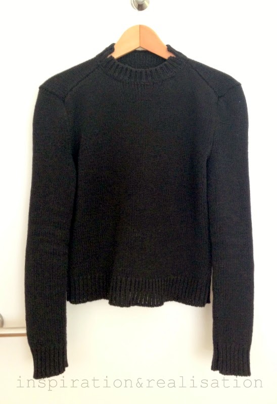 A machine knit sweater with details inspired by Jil Sandler