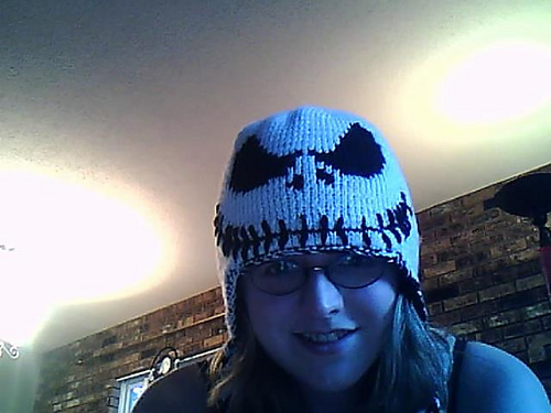 Double Sided Jack Skellington Hat w/ earflaps - Alyshia West