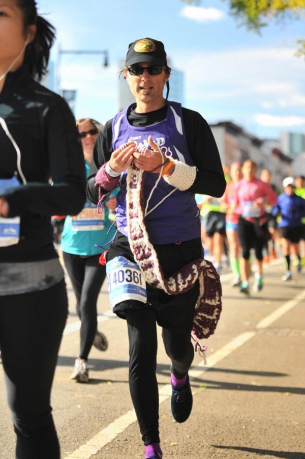 Knitting marathoner sets PR at NYC marathon