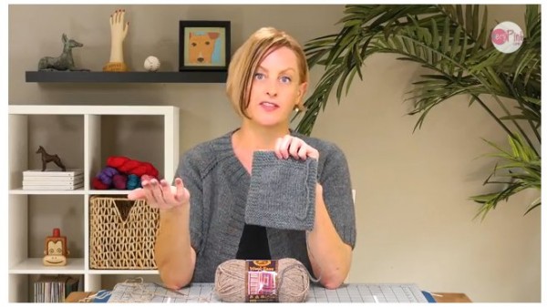 Learn to knit a raglan sweater with Very Pink and Lion Brand Yarn.