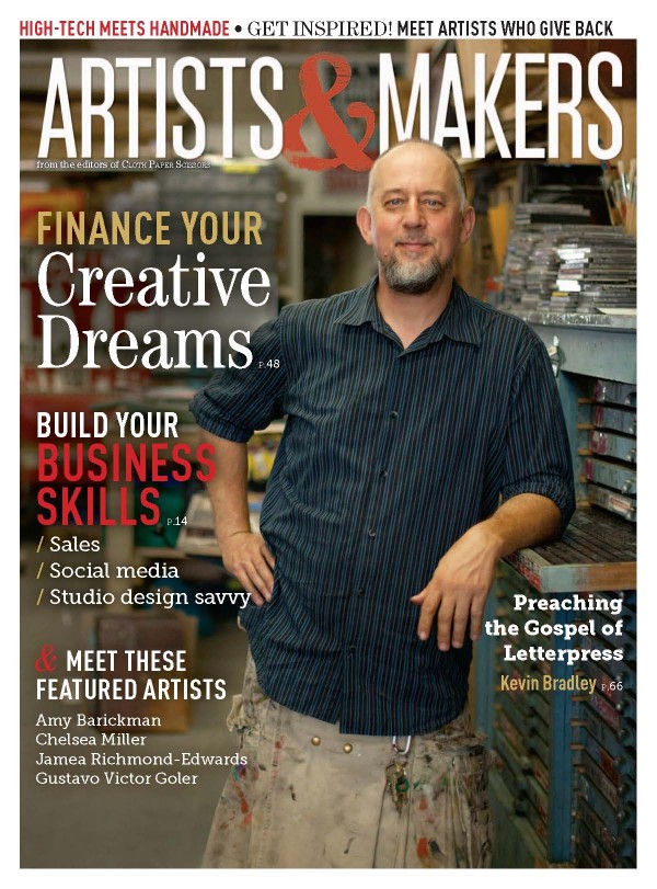 win copy of artists & makers magazine