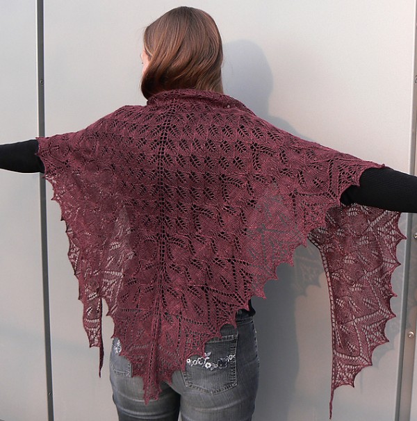 aeolian wine shawl