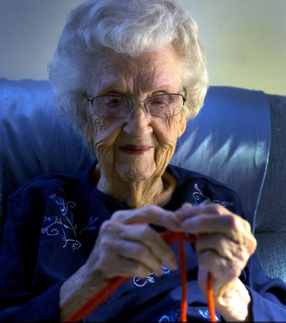 Read about Dody Patterson, a 104-year-old knitter