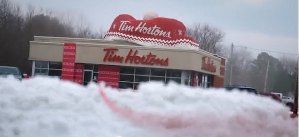 Tim Horton's knits a restaurant in one of the coldest places in Canada.