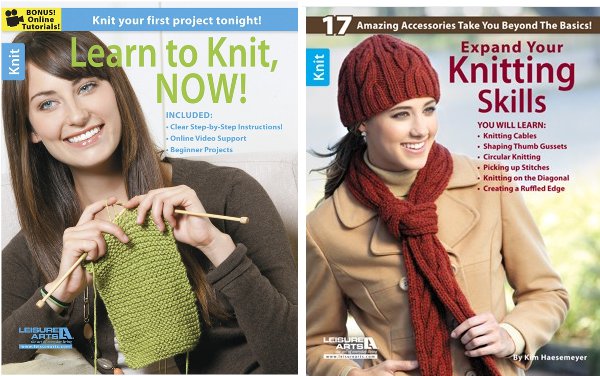 Win two Leisure Arts books to help you build your knitting skills.