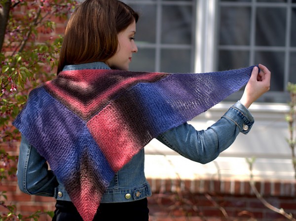 knit a fun shawl in modular style