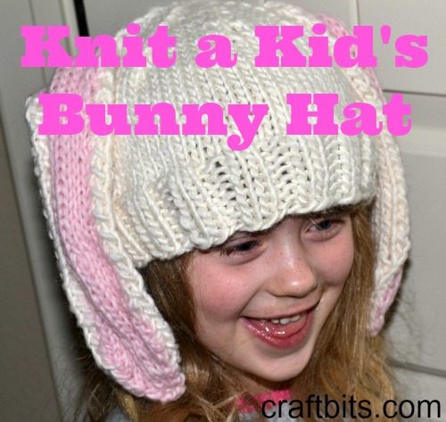 knit easter bunny hat