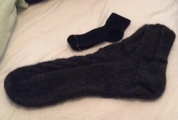 giant sock knitting fail