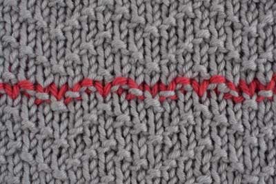 grafting in pattern stitch