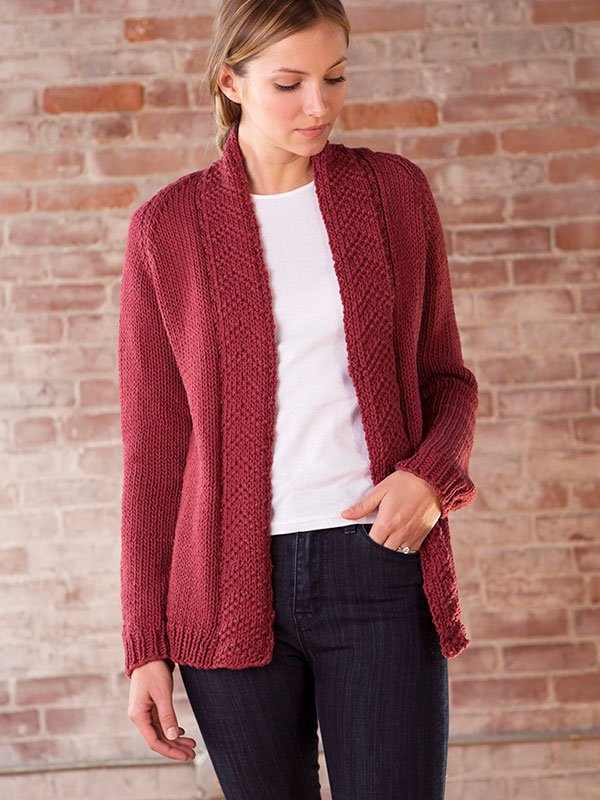 marsala cardigan berroco