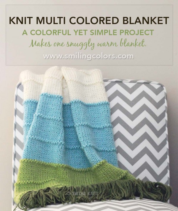 Get started on this simple, chunky striped throw this weekend.