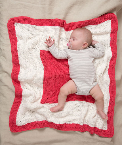 red heart baby blanket