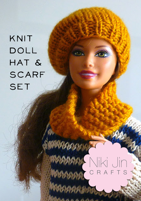 knit barbie doll accessories