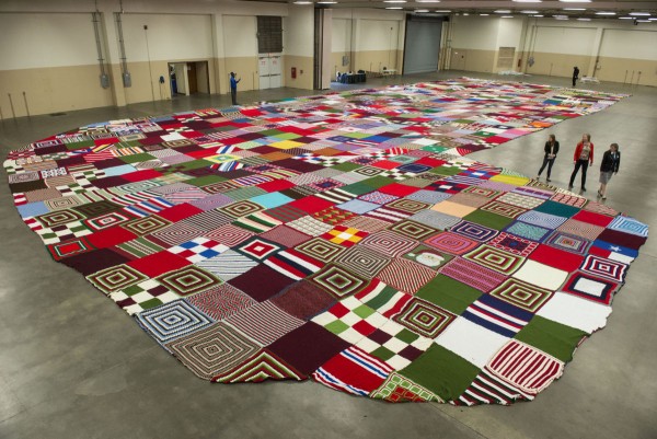 world's largest knit and crochet stocking