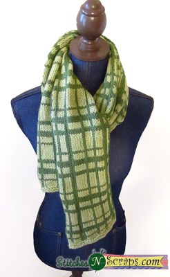 plaid scarf knitting pattern