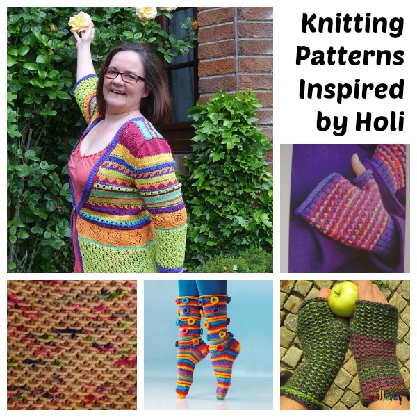 Knit something colorful to celebrate Holi.