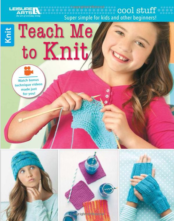 teach me to knit by leisure arts