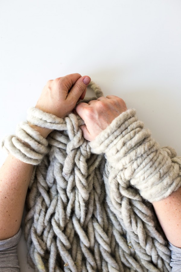 Tips for making your arm knitting tighter