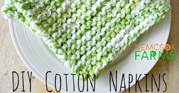 knit napkins