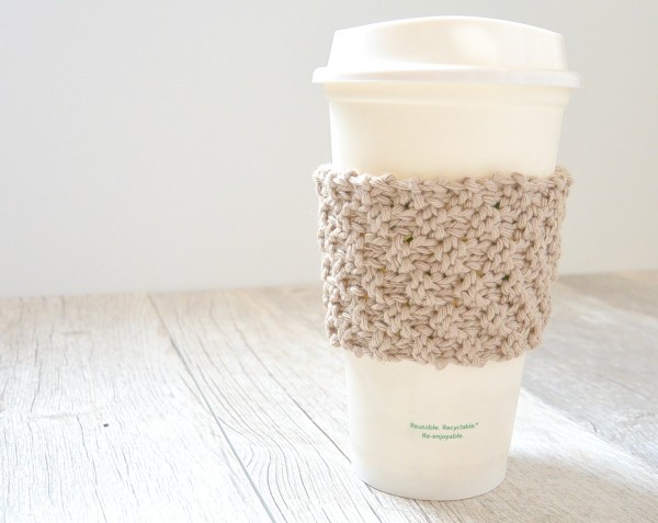 easy knit coffee cup cozy pattern