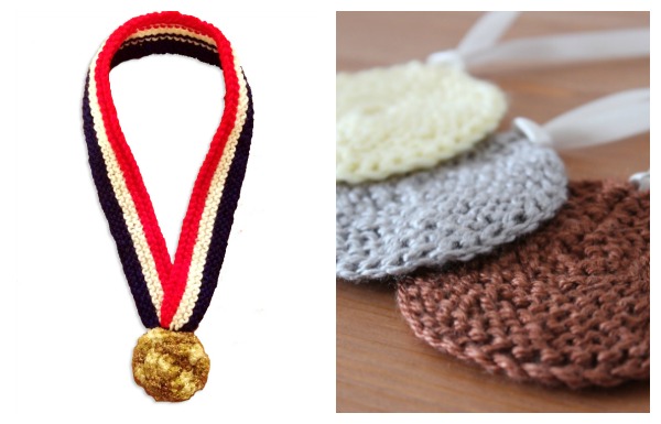 knit olympic medals