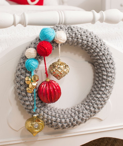 how to knit a wreath