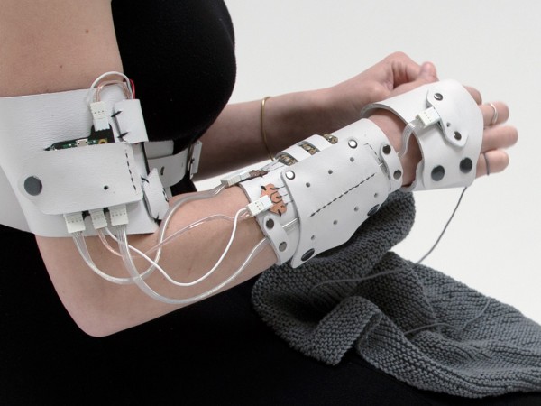 Cyberknitics translates the action of knitting into sound.