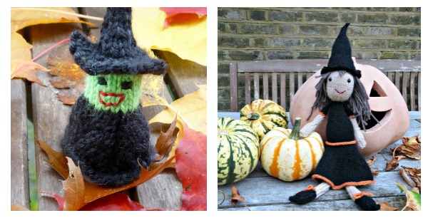 Cute little witch knitting patterns