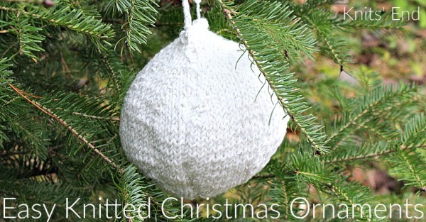 Christmas ball ornament knitting pattern