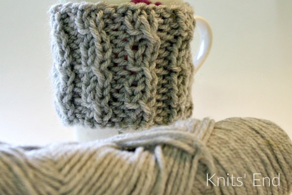 Easy knit coffee cozy pattern