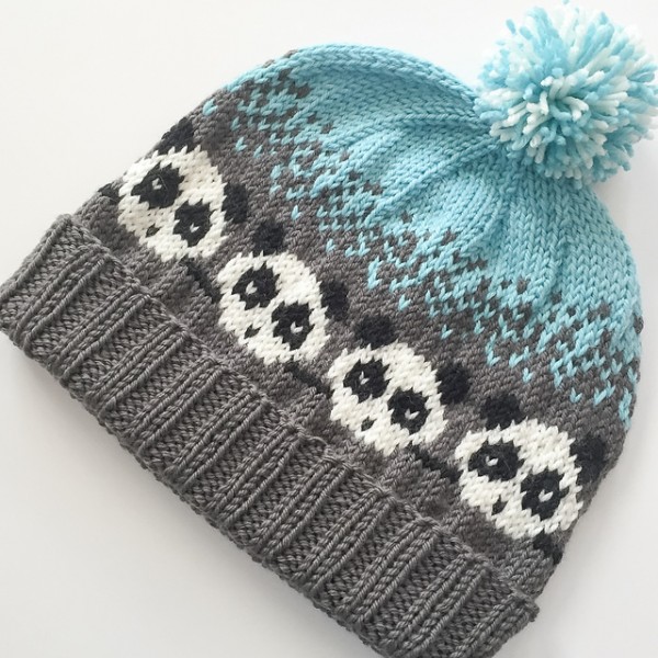 Pandamonium knit hat