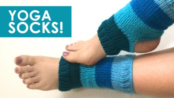 Yoga socks knitting pattern