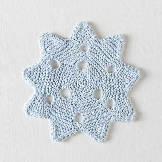 Snowflake dishcloth and more dishcloth knitting patterns.