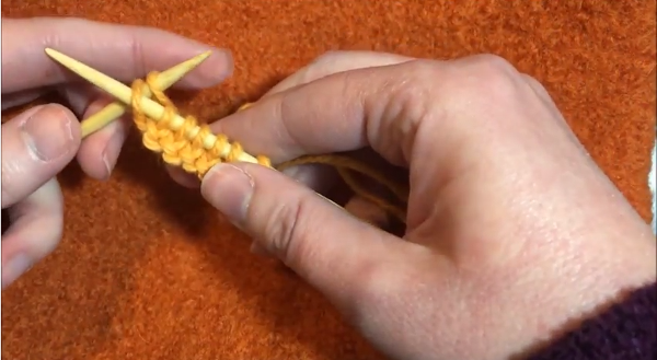 How to knit backward.