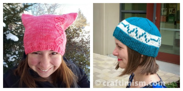 hat knitting patterns for the science marches