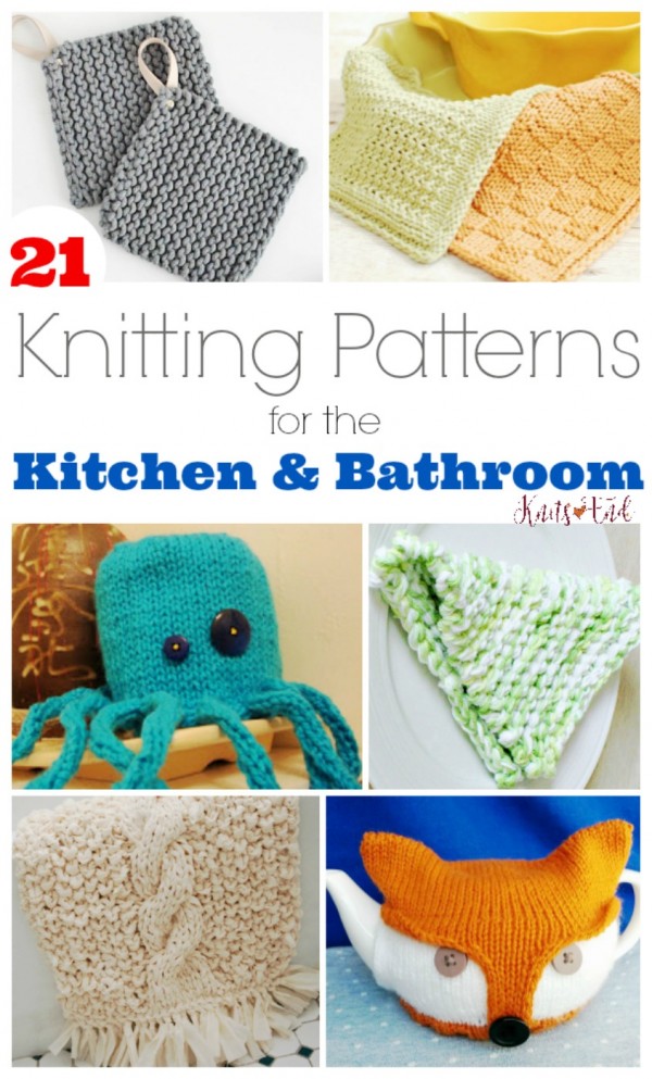 knitting patterns for the kitchen and bat