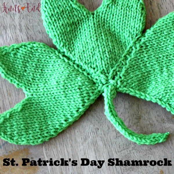 Quick knit shamrock