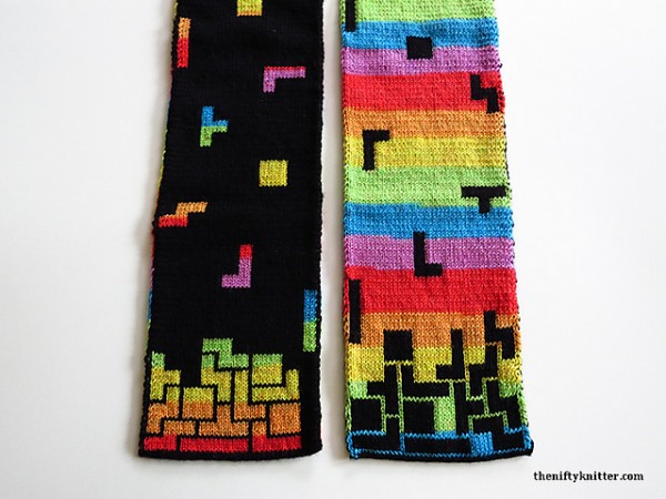 Knit a spectacular Tetris Scarf.