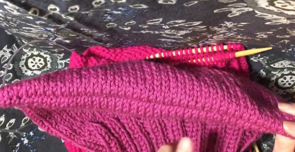 How to work a three-needle bind off.