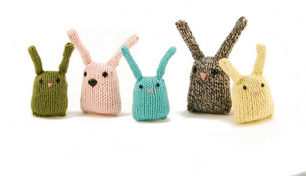 Knit some sweet Bunny Nuggets to celebrate Easter or spring.