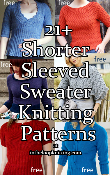 short sleeve sweater knitting patterns