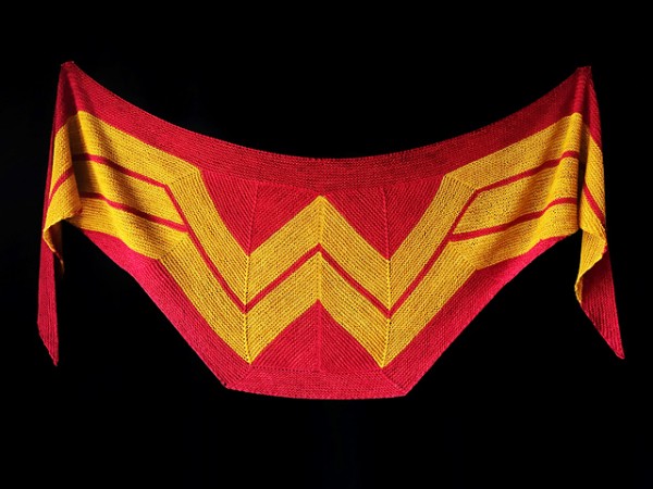 Knit a Wonder Woman Wrap. 