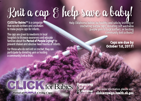 purple hats for babies in oklahoma