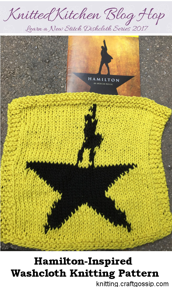 Knit a Hamilton inspired washcloth.